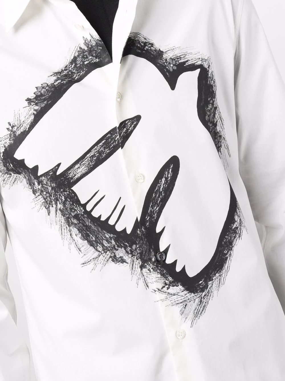 Wholesale โ Alexander McQueen Dove Lace print ๐ shirt ๐ 5 Alexander McQueen Dove Lace-print shirt