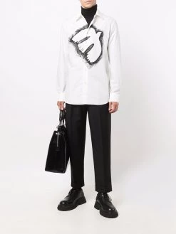 Alexander McQueen Dove Lace-print shirt
