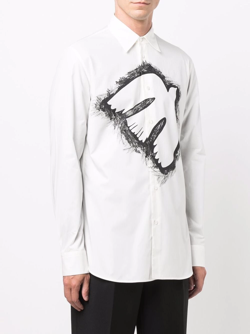 Wholesale โ Alexander McQueen Dove Lace print ๐ shirt ๐ 3 Alexander McQueen Dove Lace-print shirt