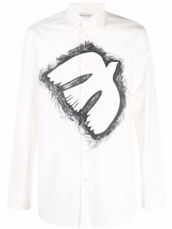 Alexander McQueen Dove Lace-print shirt