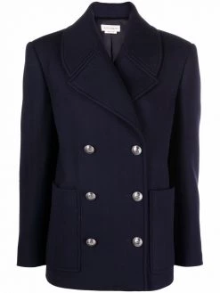 Alexander McQueen double-breasted wool and cashmere-blend coat