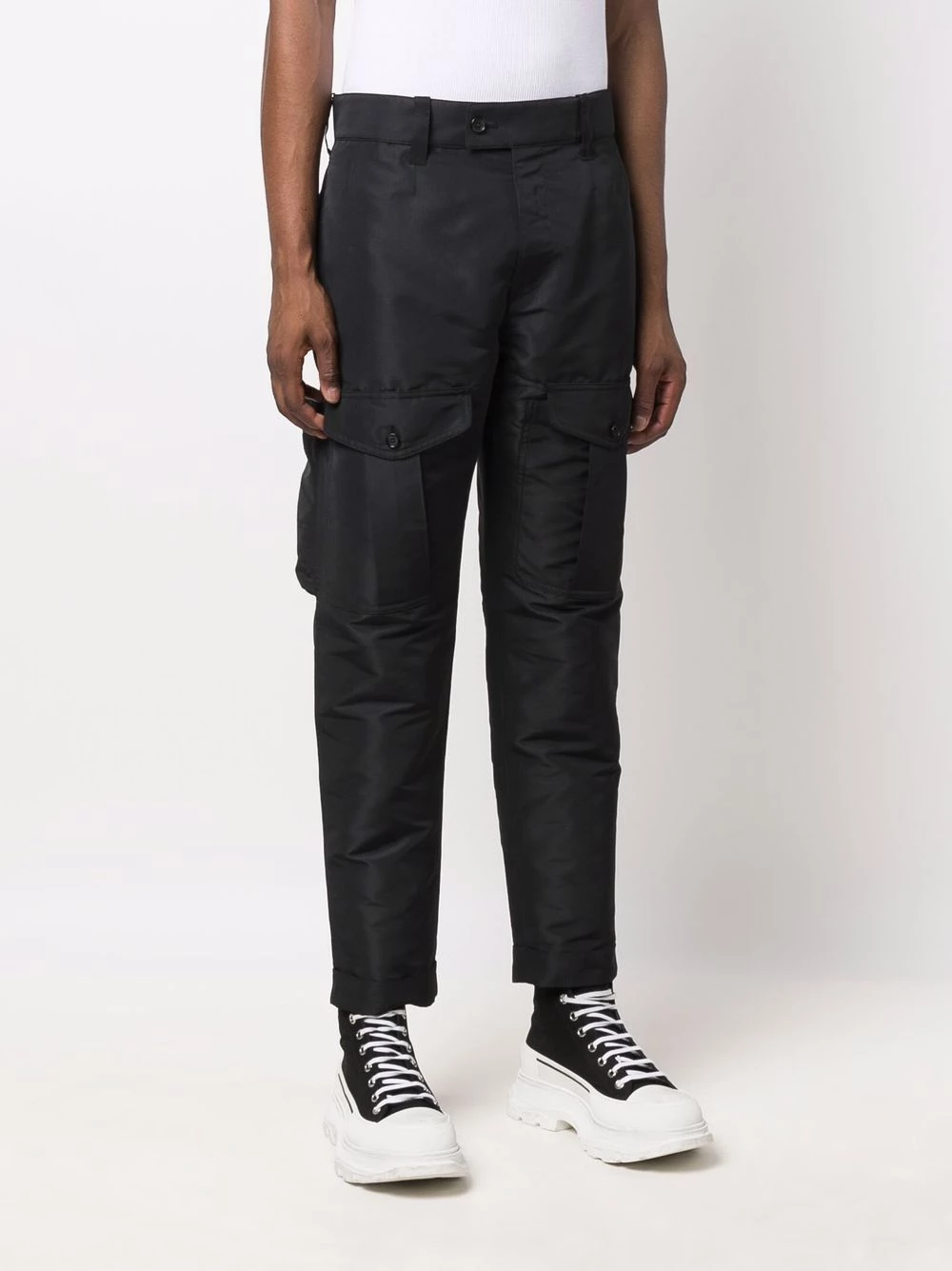 Hot Sale ๐ Alexander McQueen Tapered leg cargo pocket trousers โค๏ธ 3 Alexander McQueen tapered-leg cargo-pocket trousers