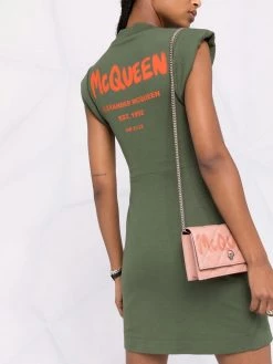 Flash Sale ๐ฅ Alexander McQueen Logo print T ๐ shirt ๐ dress ๐งจ 12 Alexander McQueen logo-print T-shirt dress