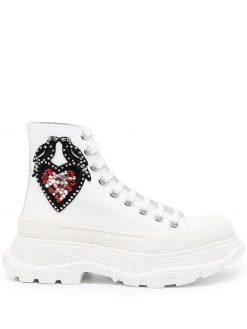 Alexander McQueen Tread Slick embellished boots