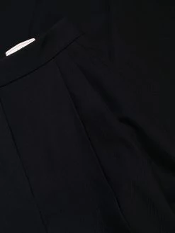 Alexander McQueen pressed-crease high-waisted palazzo trousers