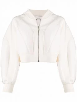 Alexander McQueen cropped bomber jacket