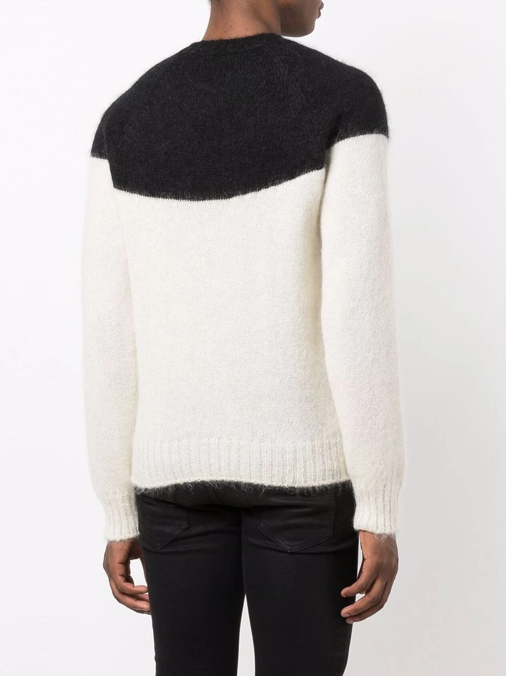 Best Sale ๐ Alexander McQueen Two tone mohair blend knit jumper ๐ 4 Alexander McQueen two-tone mohair-blend knit jumper