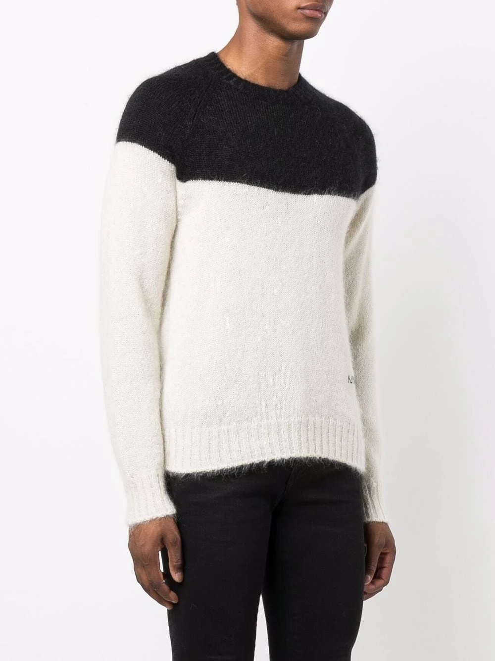 Best Sale ๐ Alexander McQueen Two tone mohair blend knit jumper ๐ 3 Alexander McQueen two-tone mohair-blend knit jumper