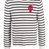 Alexander McQueen striped mock-neck jumper