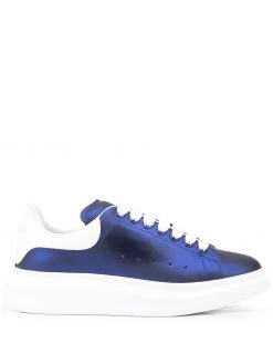 Alexander McQueen Oversized metallic-effect sneakers