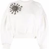 Alexander McQueen crystal star cotton-blend sweatshirt