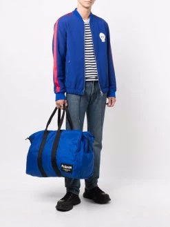 Alexander McQueen logo-patch zipped holdall