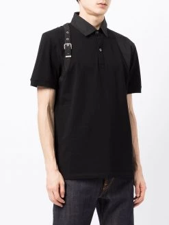 Alexander McQueen buckle-detail polo shirt