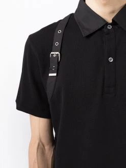 Alexander McQueen buckle-detail polo shirt