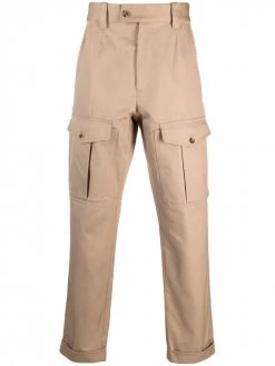 Alexander McQueen cargo pockets straight trousers