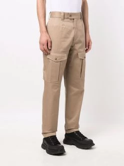 Alexander McQueen cargo pockets straight trousers
