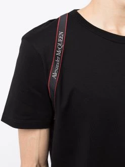 Alexander McQueen logo-strap T-shirt