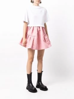 Alexander McQueen two-tone tiered dress