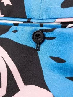 Alexander McQueen graphic-print slim-fit trousers