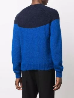 Alexander McQueen two-tone crew neck jumper
