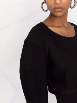 Alexander McQueen long-sleeved peplum dress