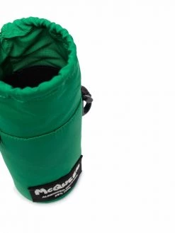 Alexander McQueen small logo-patch messenger bag