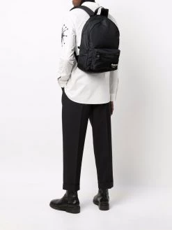 Alexander McQueen logo-patch pocket backpack