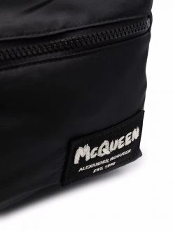 Alexander McQueen logo-patch pocket backpack