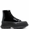 Alexander McQueen Tread Slick lace-up ankle boots