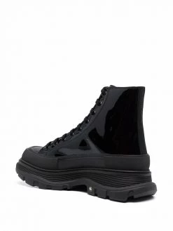 Alexander McQueen Tread Slick lace-up ankle boots