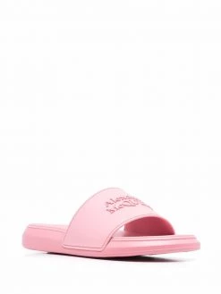 Alexander McQueen raised-logo slides