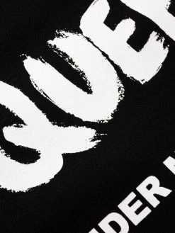 Alexander McQueen rear logo-print mini dress