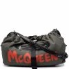 Alexander McQueen logo-print drawstring shoulder bag