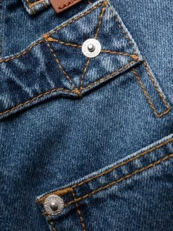 Alexander McQueen two-tone straight-leg jeans