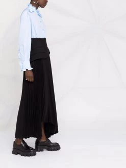 Alexander McQueen ruffle-collar cotton long-sleeve shirt