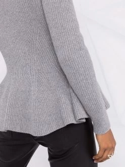 Alexander McQueen ribbed knit wool-cashmere cardigan