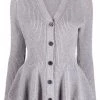 Alexander McQueen ribbed knit wool-cashmere cardigan