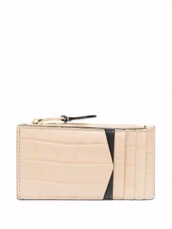 Alexander McQueen crocodile-effect skull cardholder