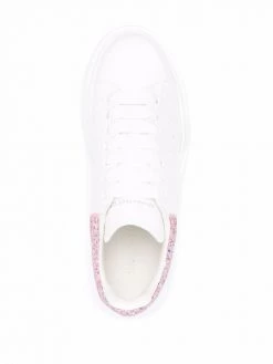 Alexander McQueen oversized glitter leather sneakers
