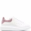 Alexander McQueen oversized glitter leather sneakers