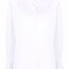 Alexander McQueen ruffle-collar cotton long-sleeve top