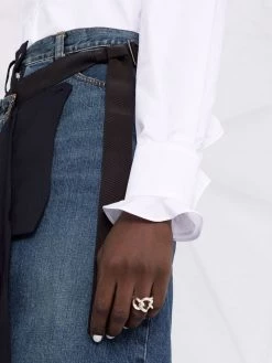 Deals 😀 Alexander McQueen Ruffle collar cotton long sleeve top ⭐ 8 Alexander McQueen ruffle-collar cotton long-sleeve top