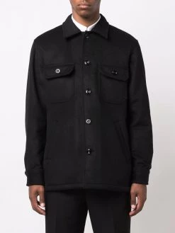 Alexander McQueen logo-patch check-pattern shirt