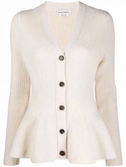 Alexander McQueen ribbed-knit cardigan