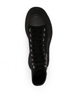 Alexander McQueen crystal lace-up platform sneakers