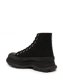 Alexander McQueen crystal lace-up platform sneakers