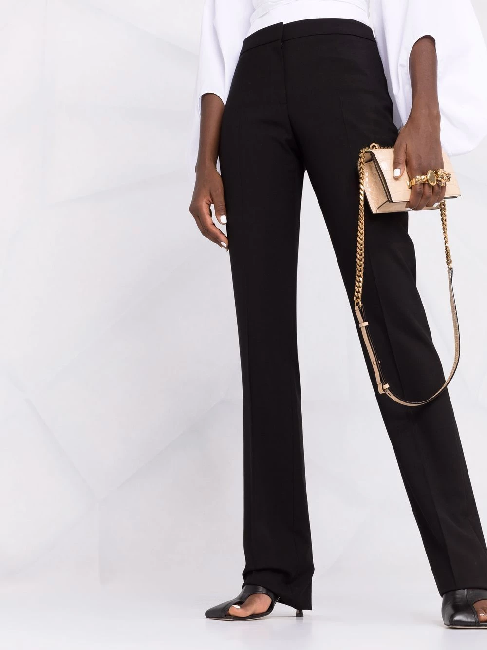 Deals 🔔 Alexander McQueen High waisted tailored trousers 😉 3 Alexander McQueen high-waisted tailored trousers