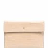 Alexander McQueen crocodile-effect leather clutch