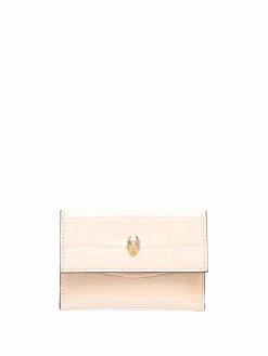 Alexander McQueen Skull-charm leather cardholder