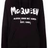 Alexander McQueen logo-print cotton hoodie